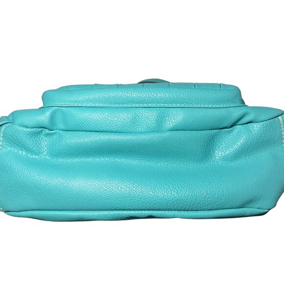 Rosetti Aqua Blue Faux Leather Handbag with Matching Wallet - Picture 6 of 16